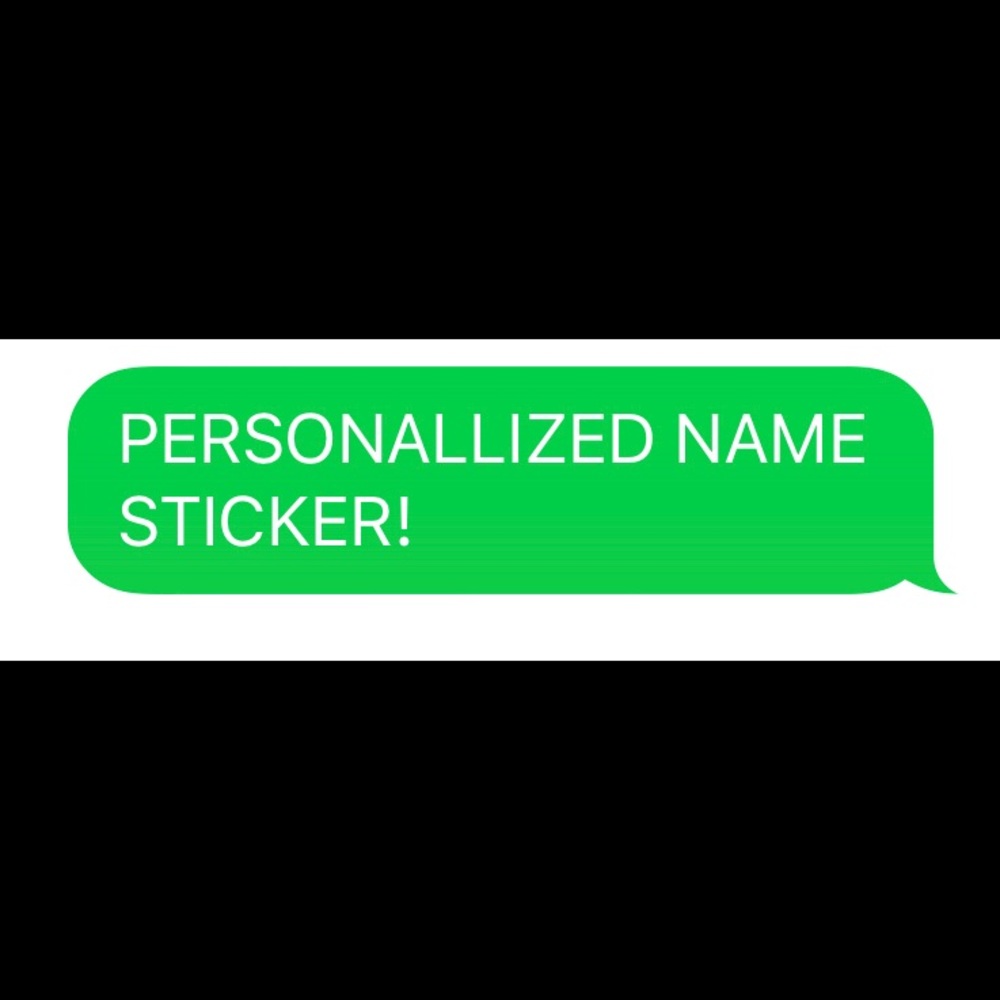 Personalized name sticker!